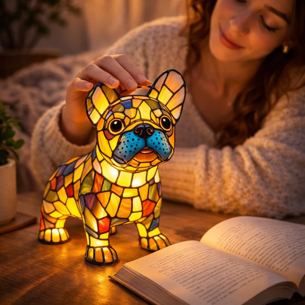 LED Table Lamp Crystal Night Light Dog Lamp - Image 2